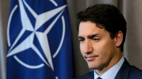 Prime Minister Justin Trudeau takes part in a meeting with Secretary General of the North Atlantic Treaty Organization (NATO) Jens Stoltenberg at Canadian Forces Base Petawawa, Ont. on July 15, 2019. (Sean Kilpatrick/Canadian Press). Courtesy of CBC